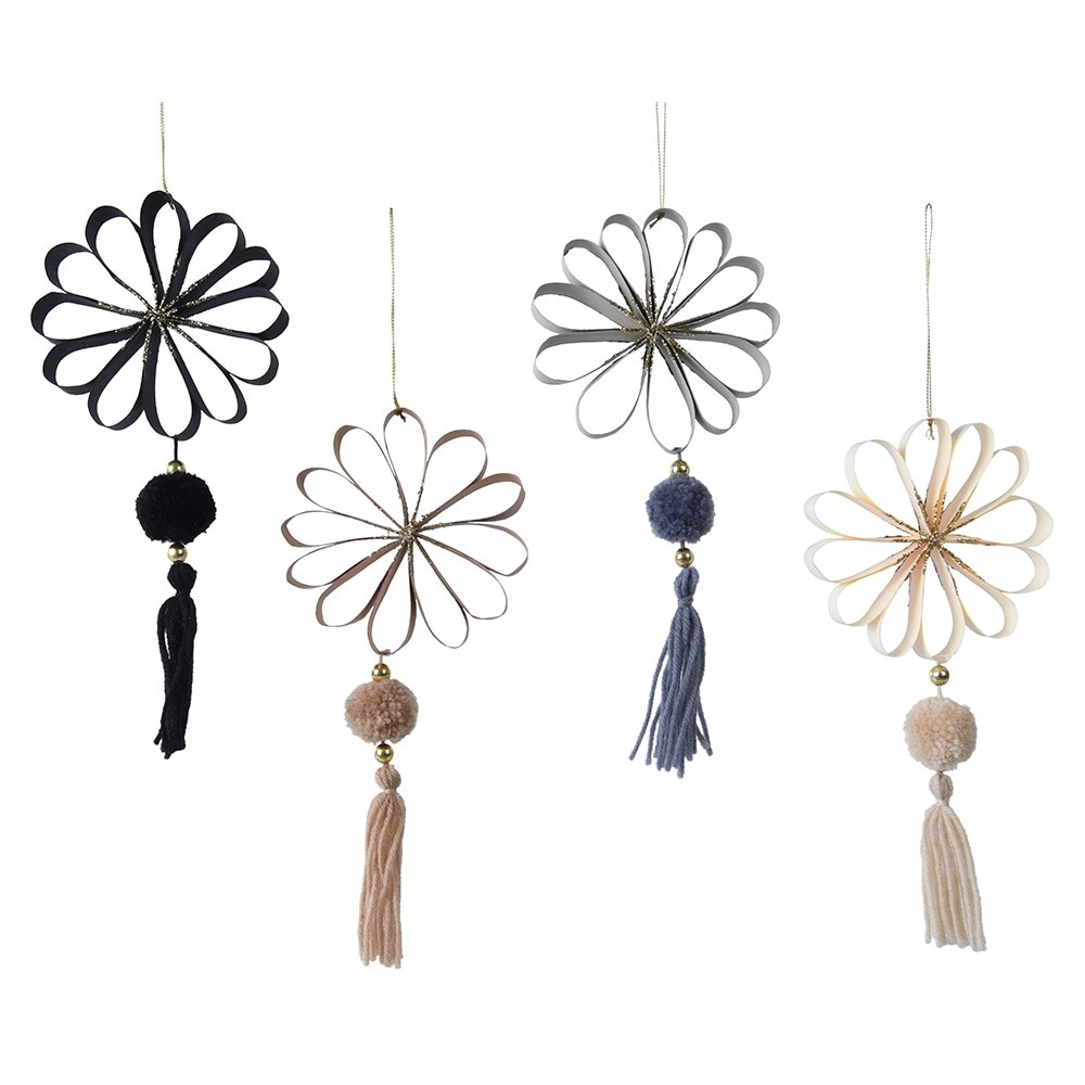 Buy Paper Tassel Decorations - Set Of 4