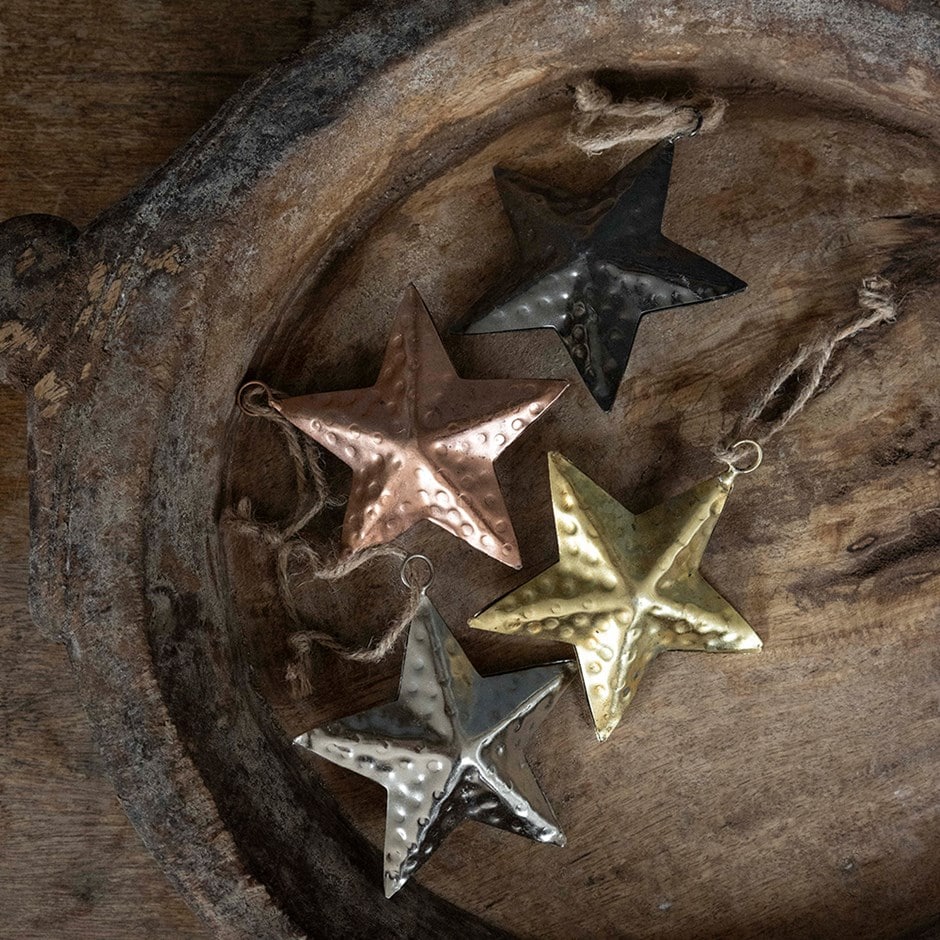 Four metal stars