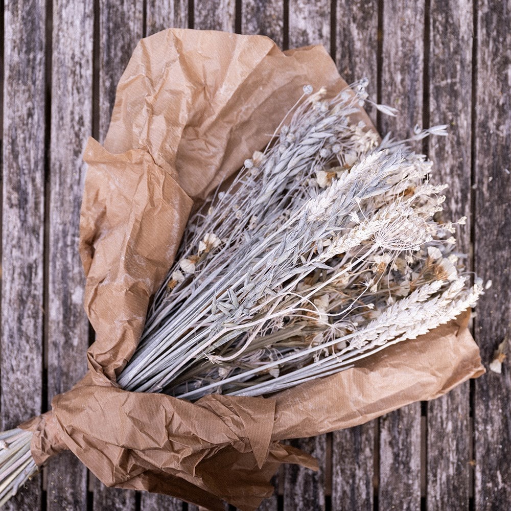 Dried floral bouquet