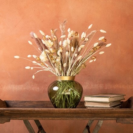 Blush & neutral dried floral bouquet