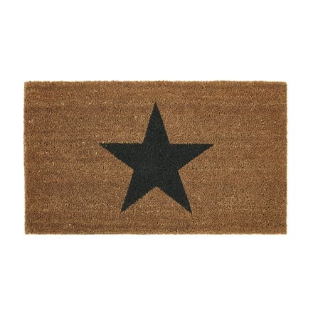 Printed coir star doormat