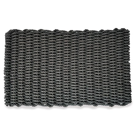 Rope doormat black