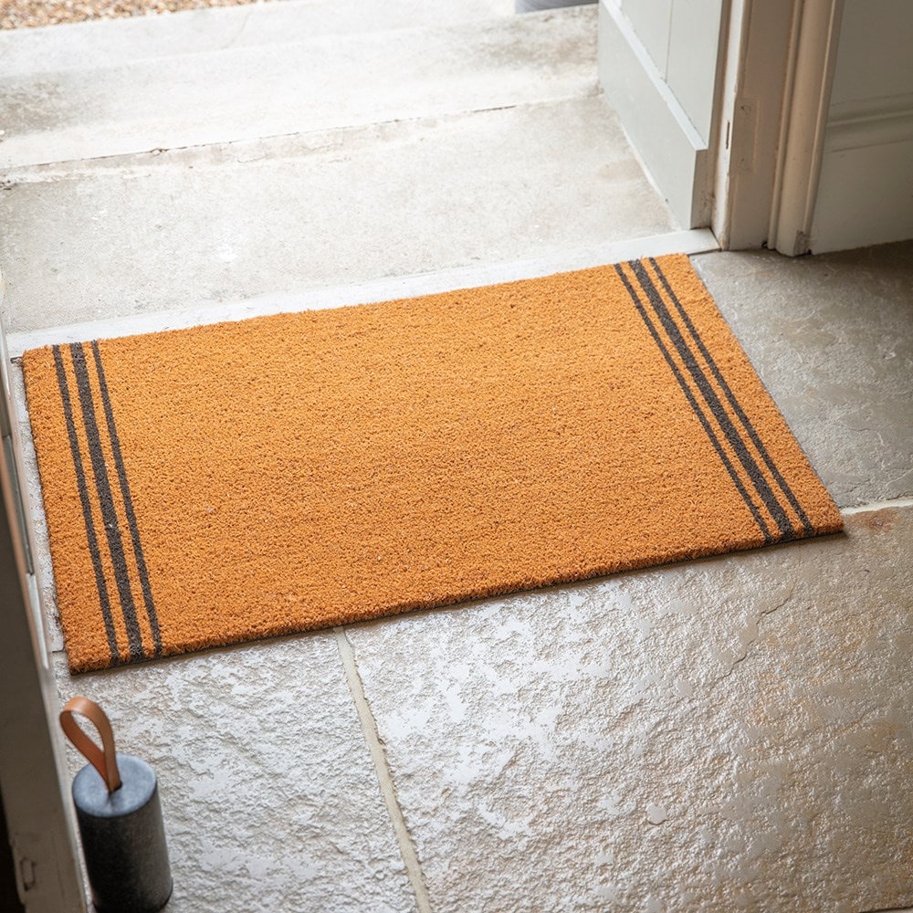 Triple stripe doormat - large