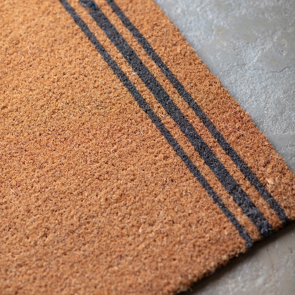 Triple stripe doormat - large