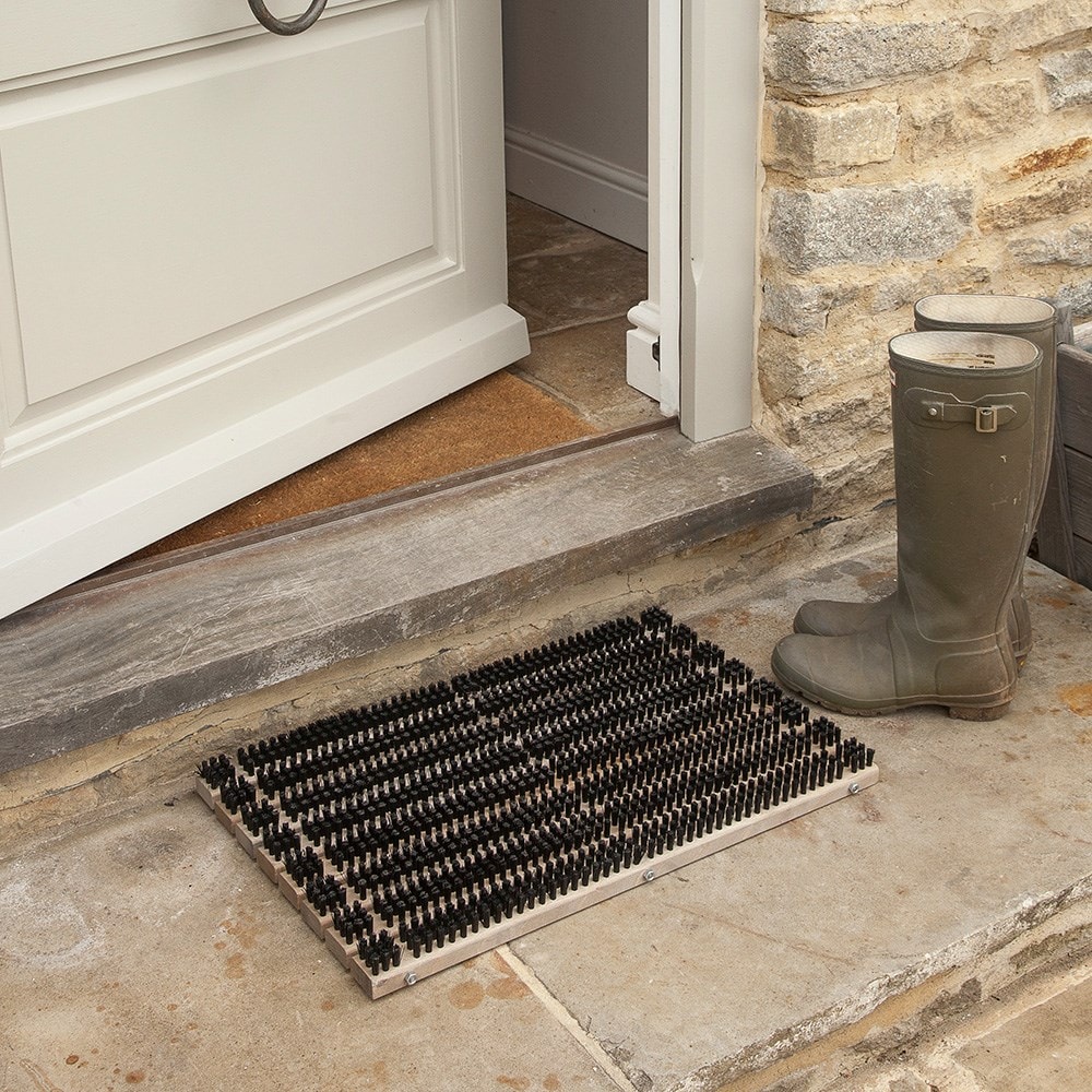 Slatted doormat - beech