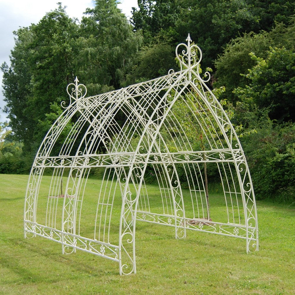 Large ornate wedding arch walkway - cream 