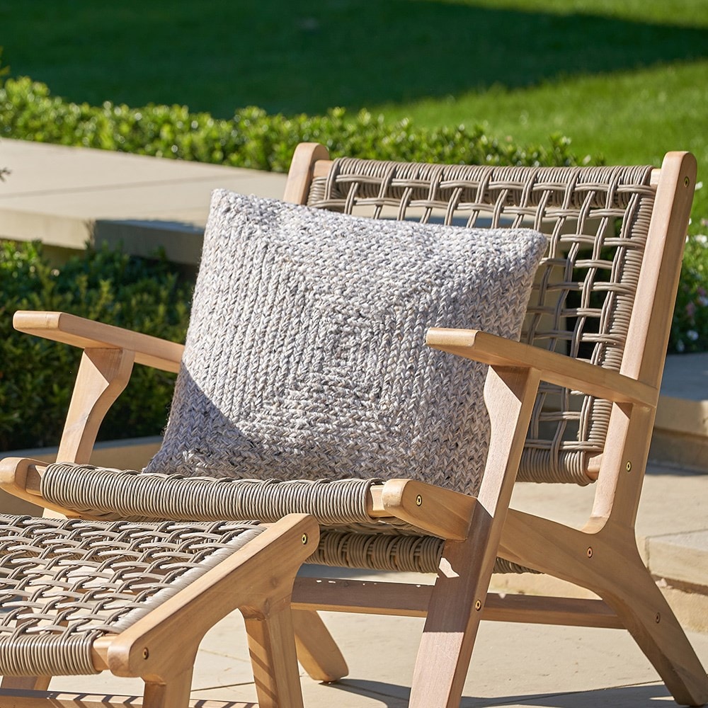 Indoor/outdoor cushion - warm grey
