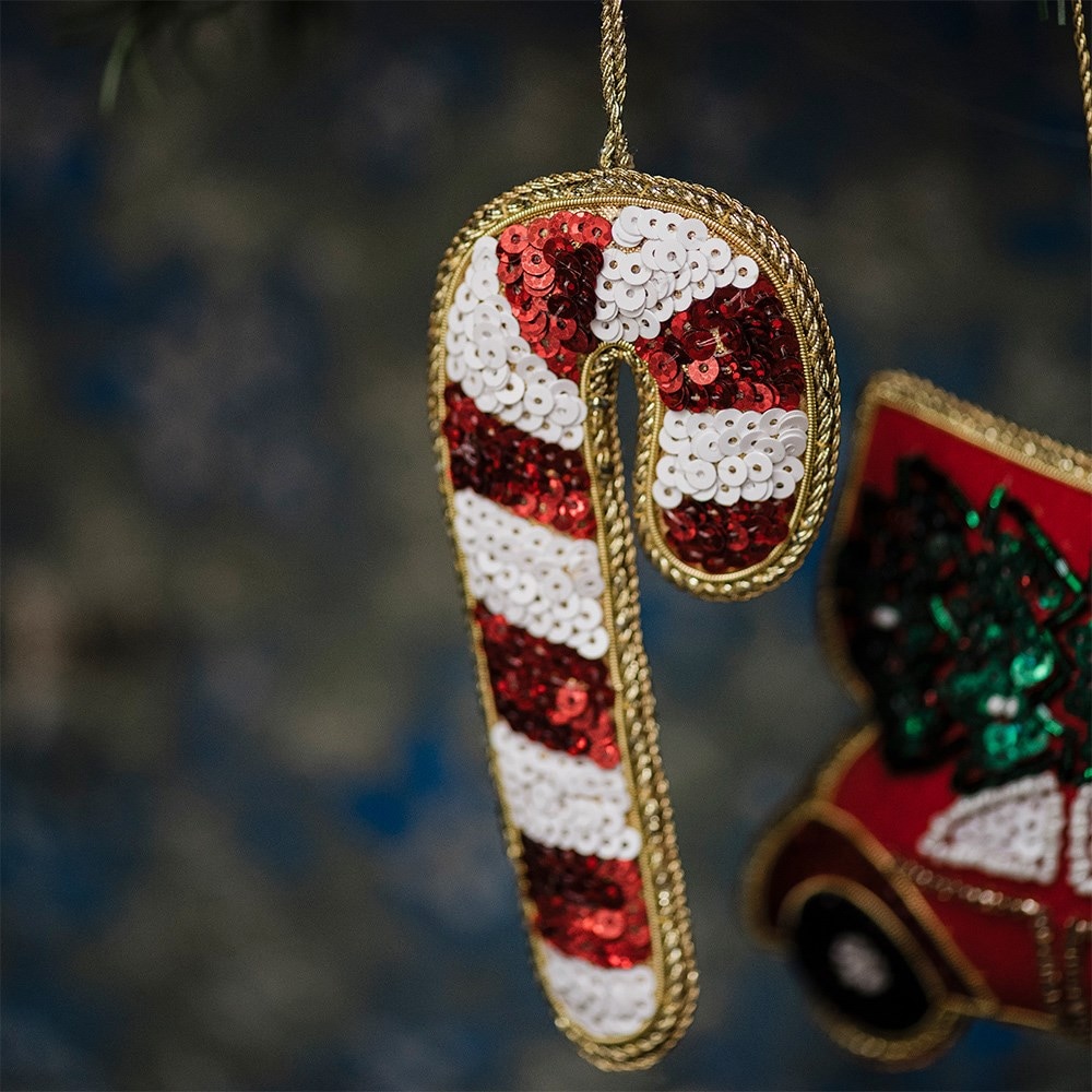 Beaded traditional decorations - set of 3