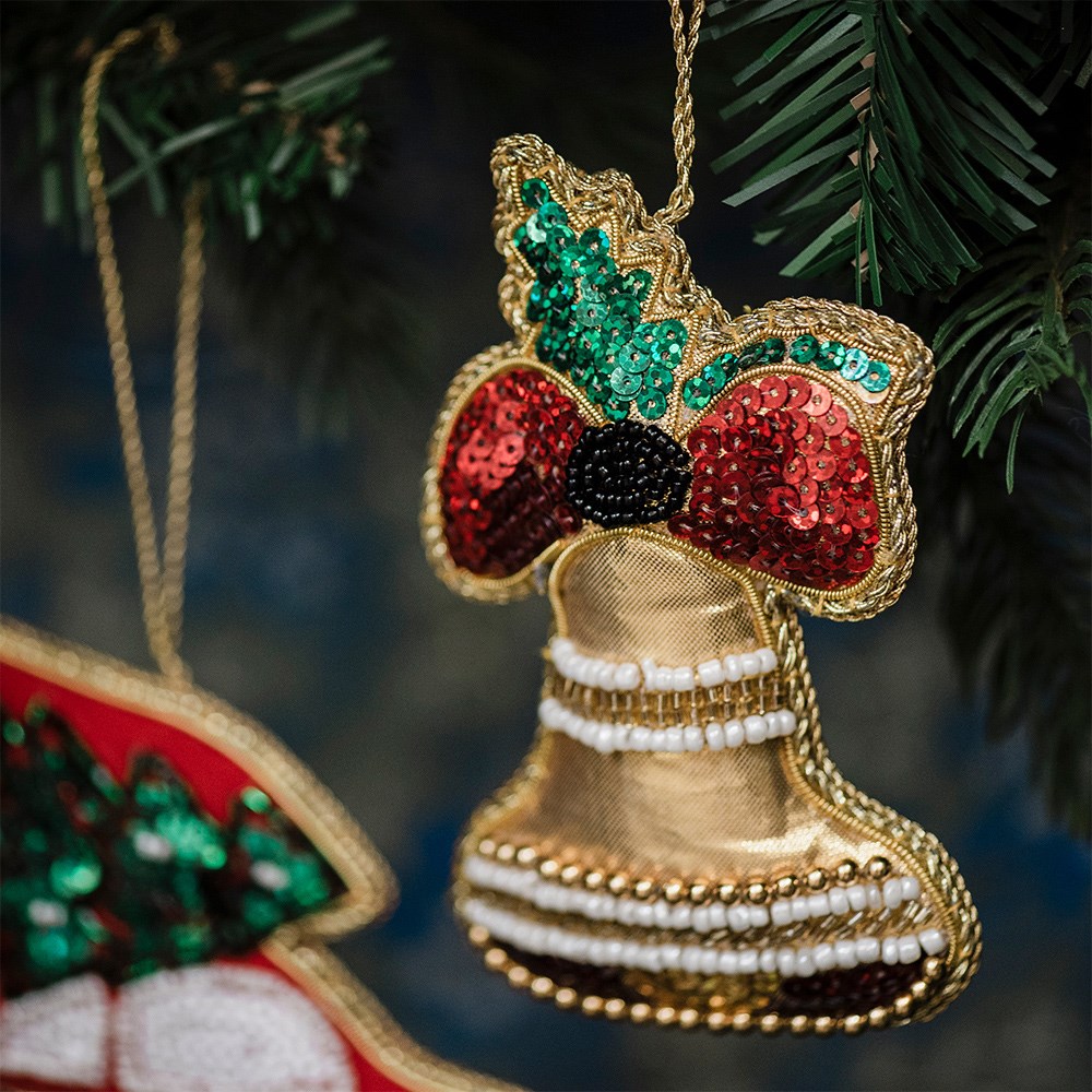 Beaded traditional decorations - set of 3