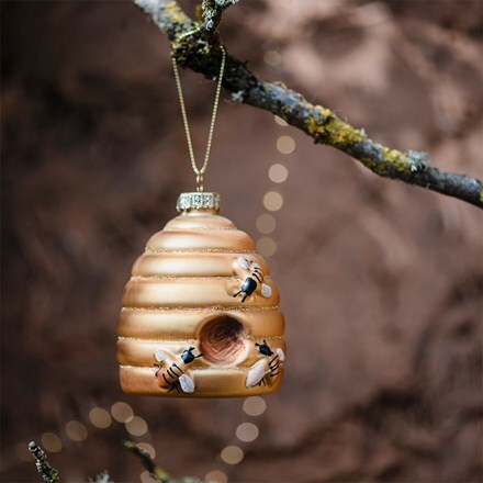 Beehive glass decoration