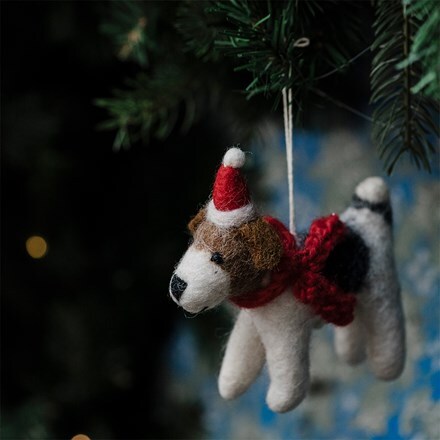 Felt fox terrier