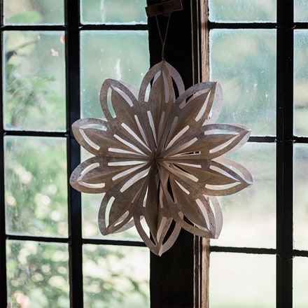 Hanging paper snowflake