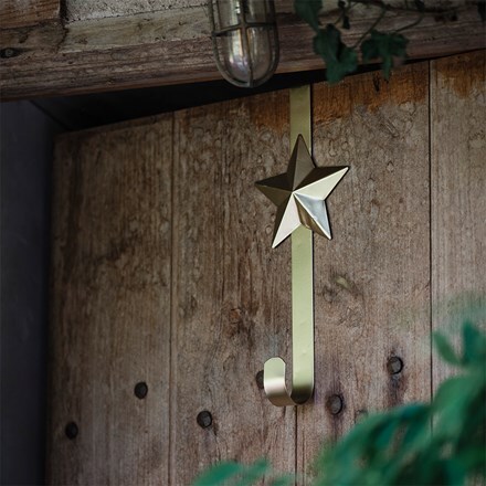 Star wreath hanger - gold