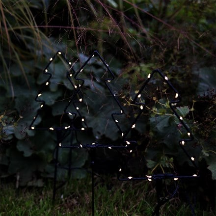 Tree shaped path lights - set of 3