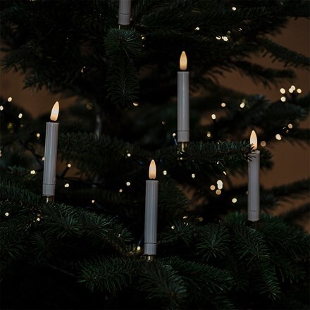 Clip on candle lights - set of 10