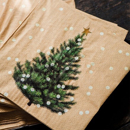 Tree paper napkins - pack of 20