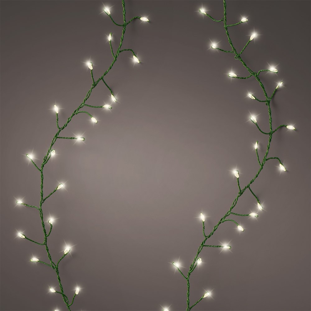 Indoor/outdoor twinkle microwire tree lights