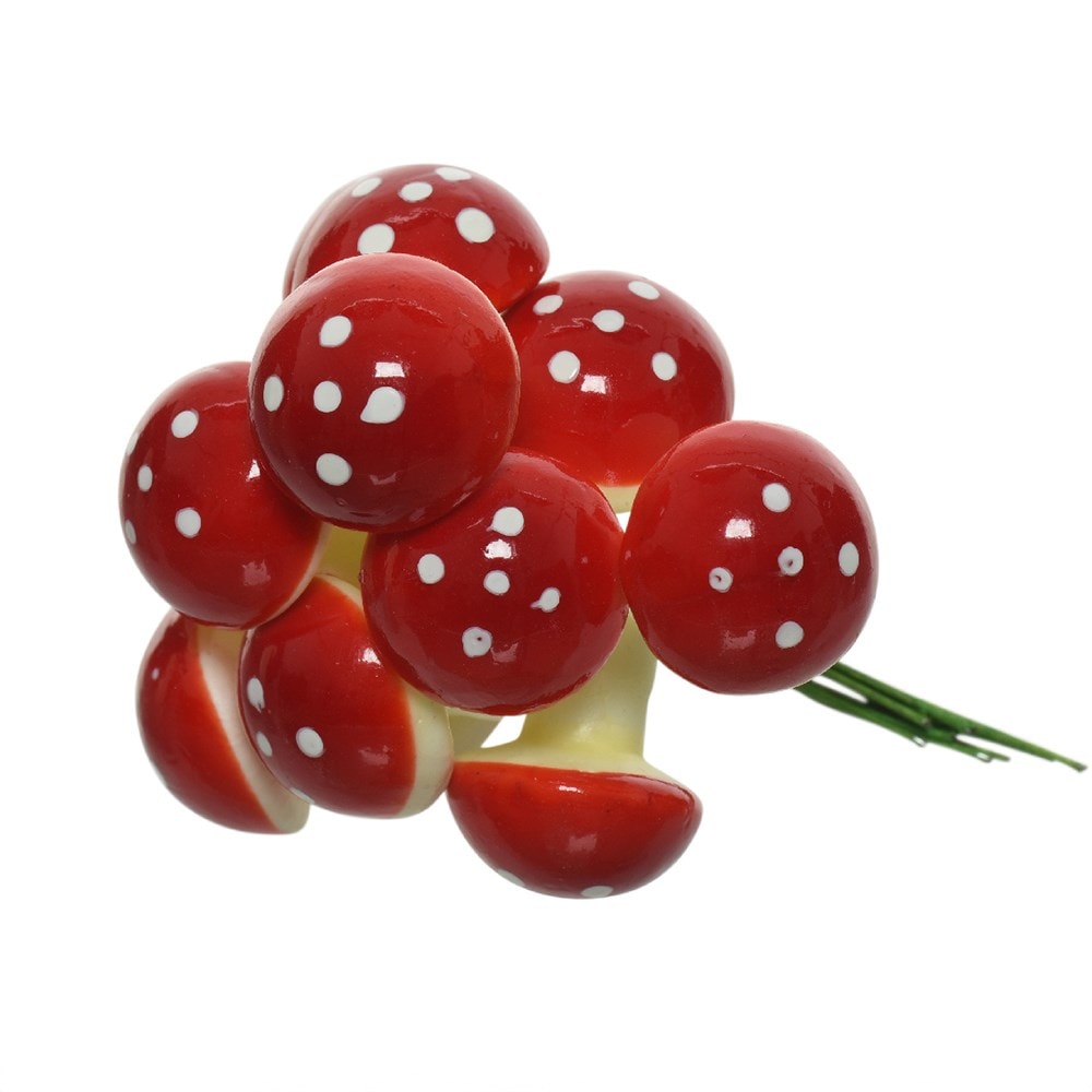 Wired mini mushrooms - bundle of 12