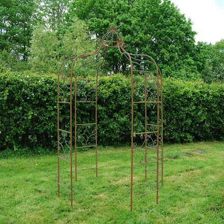 Garden metal gazebo - rust