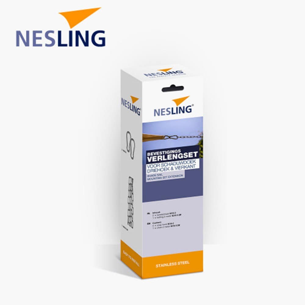 Extension set for shade sails