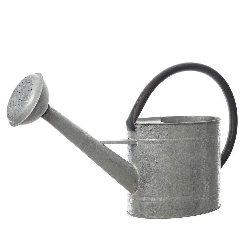 Galvanised steel watering can 