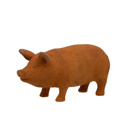 Rusty pig ornament