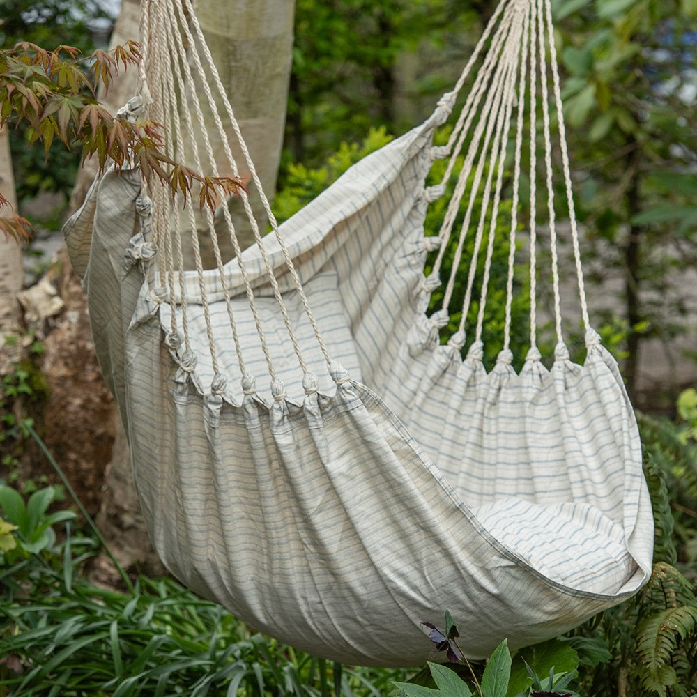 Buy Swing hammock chair ticking stripe Delivery by Crocus