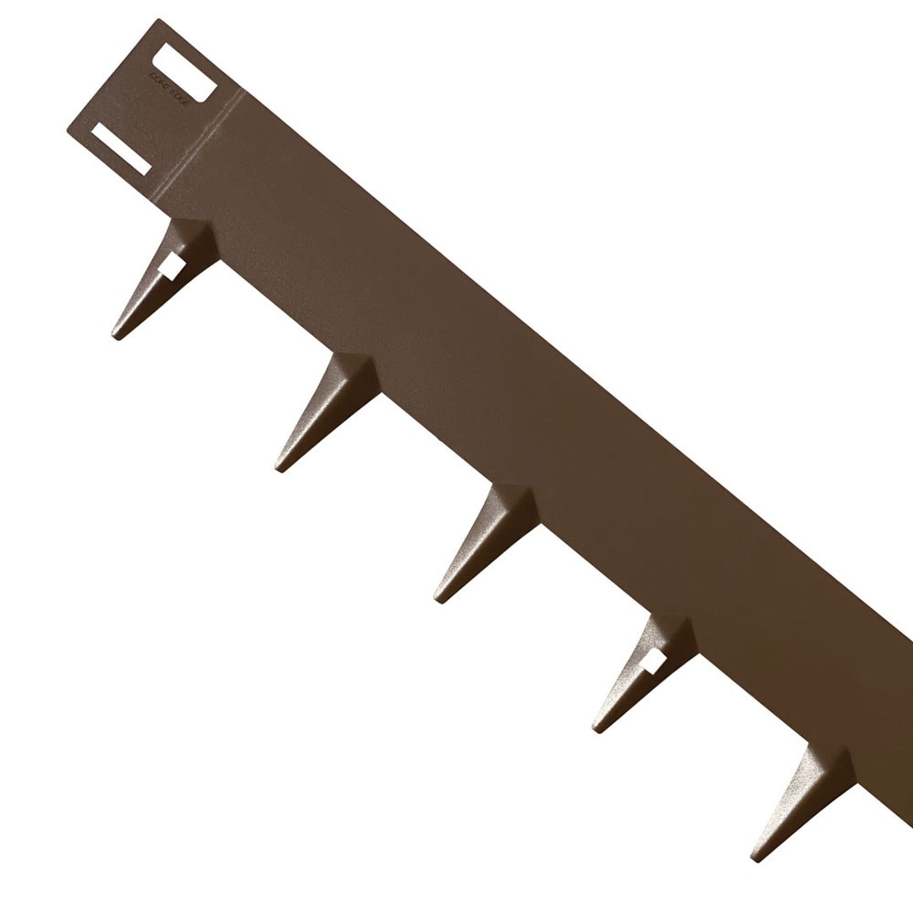 Powder coated steel flexible garden edging - brown