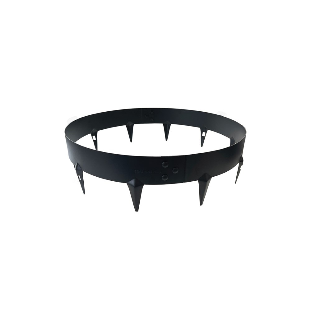 Powder coated steel tree ring edging - black