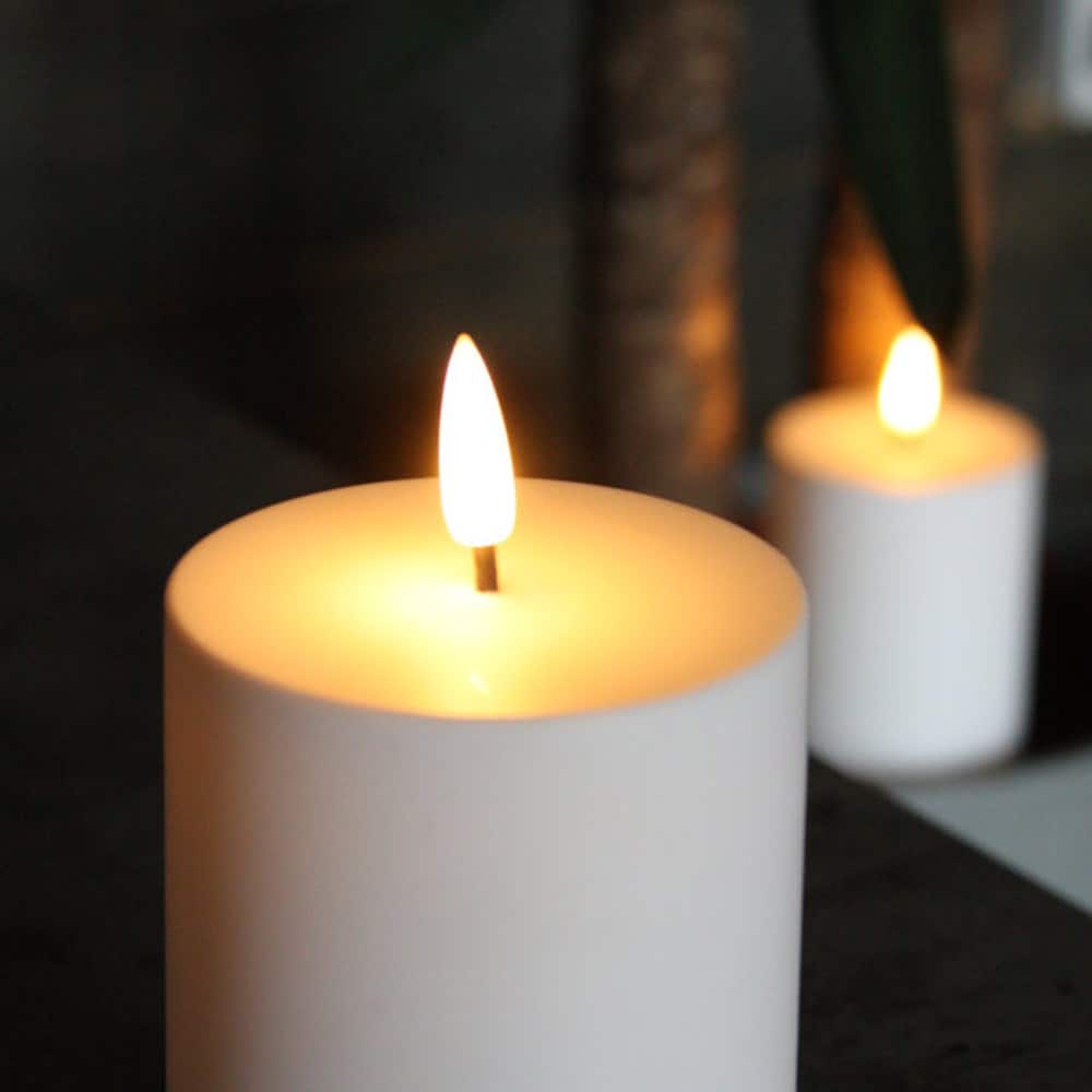 Outdoor pillar candle - set of 2