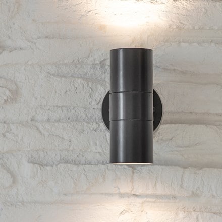Up and down wall light - black
