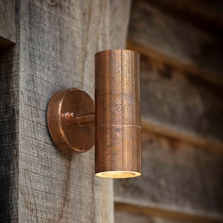 Up and down wall light - copper