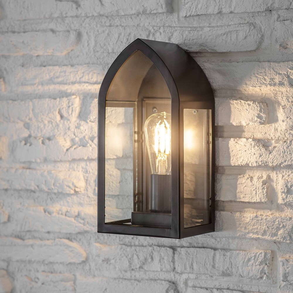 Arch black wall light 