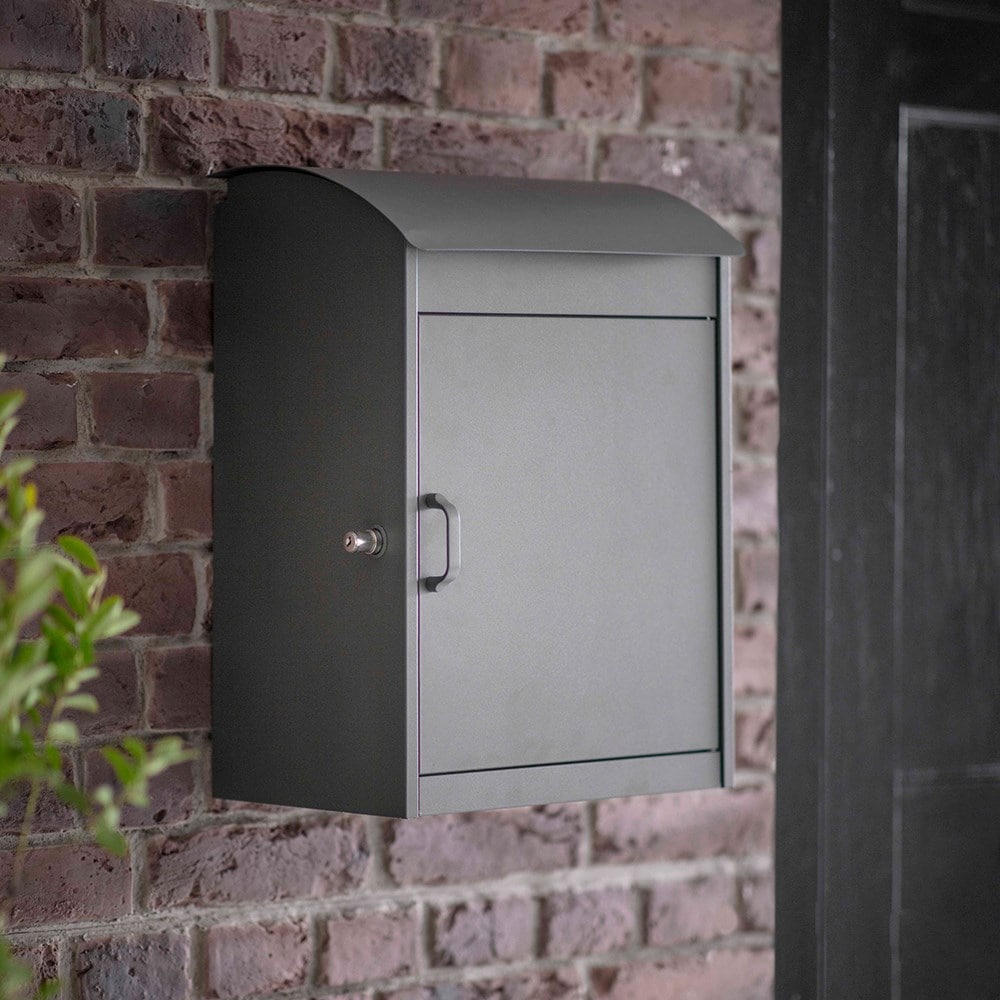 Coated steel parcel box