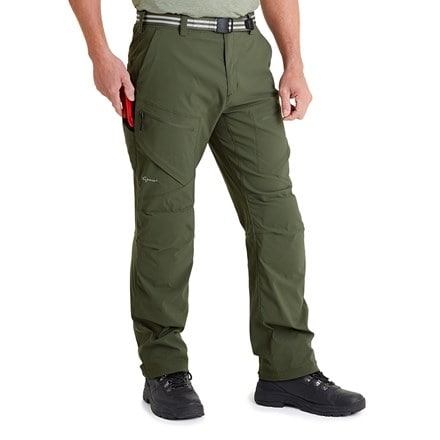 Genus men's 3-season gardening trousers dusky green - short