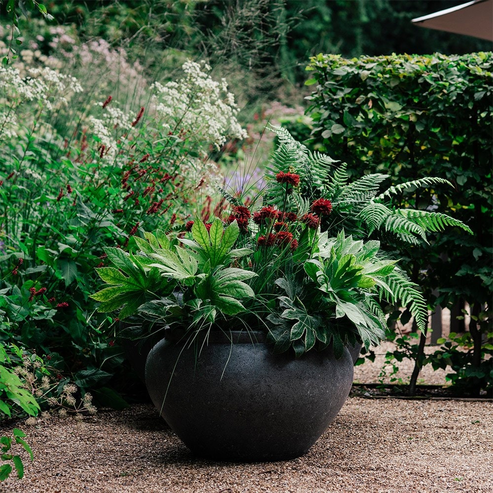 Large vase planter - grey