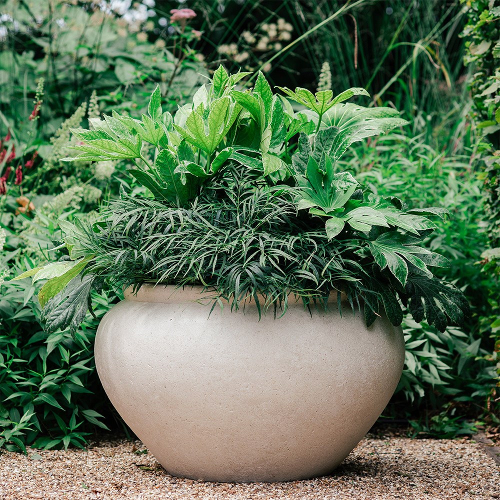 Large vase planter - cream