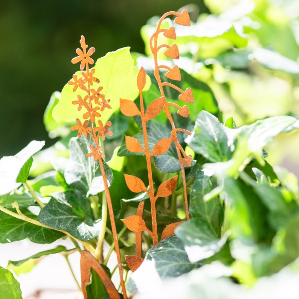 Set of three flower pot stakes