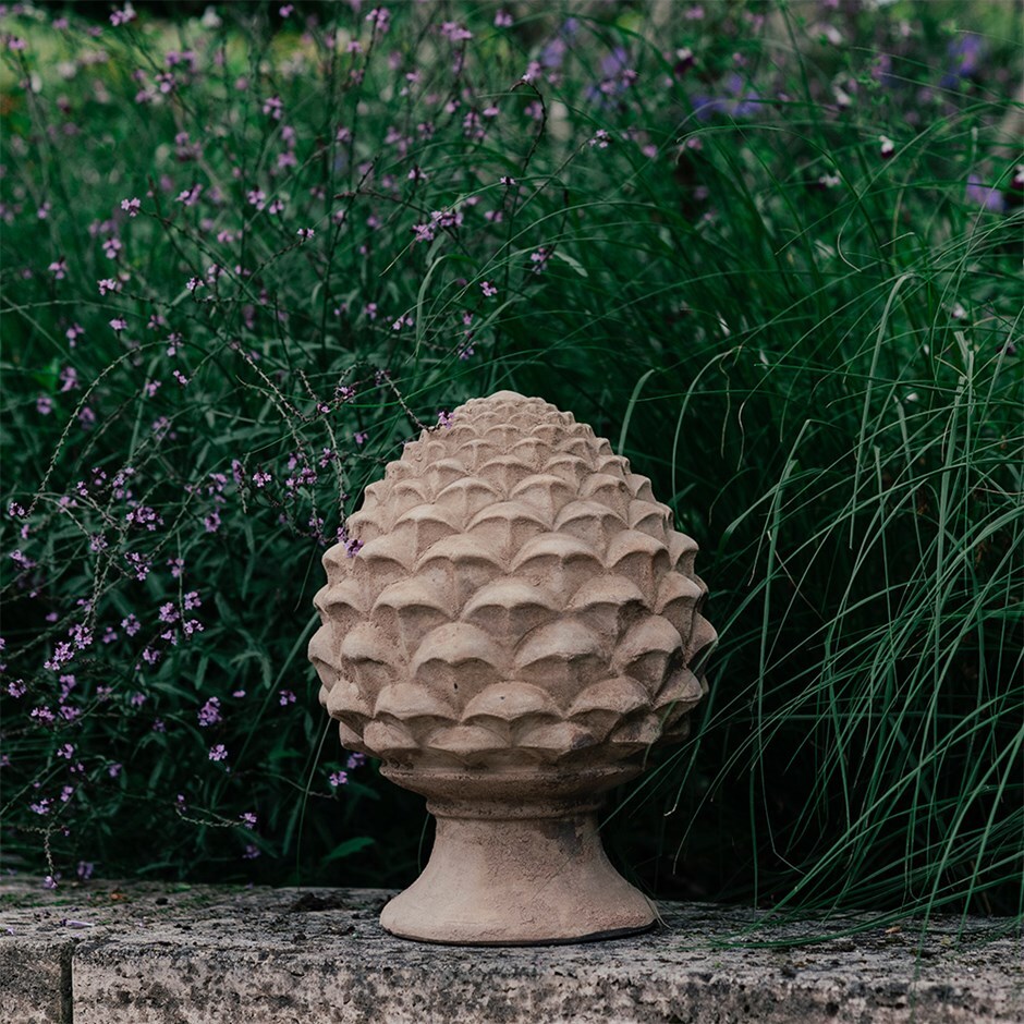 Pinecone ornament - antique terracotta