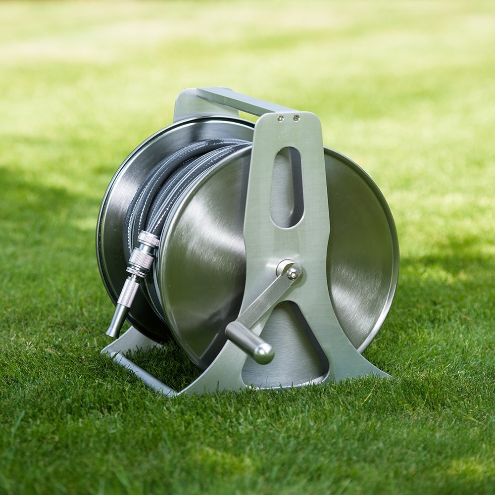 Professional metal hose reel