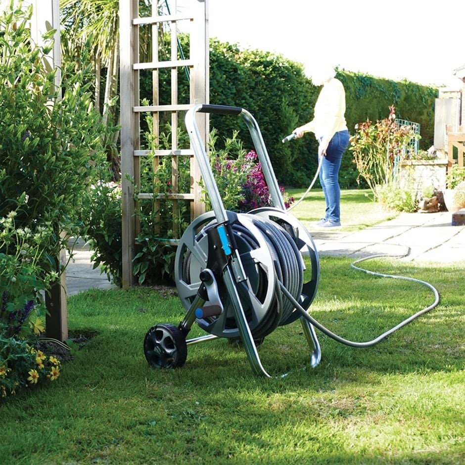 Flopro heavy duty metal hose cart