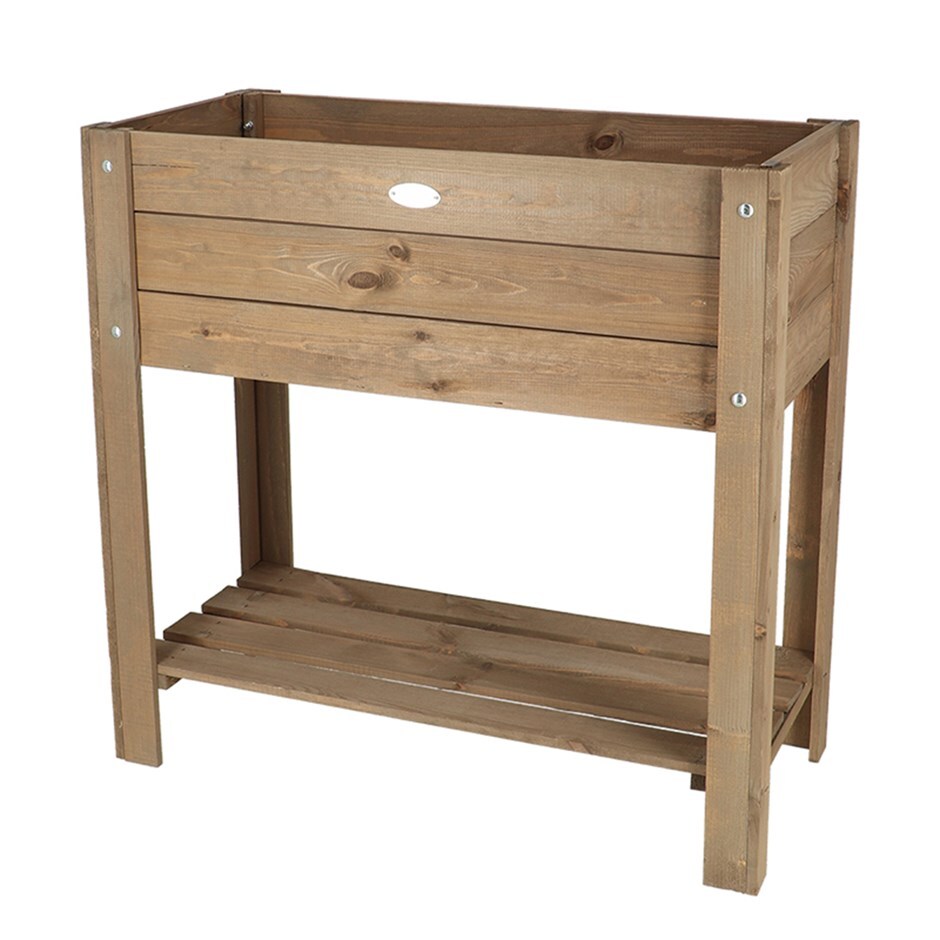 Large wooden raised bed