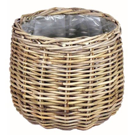 Rattan large round basket / plant pot