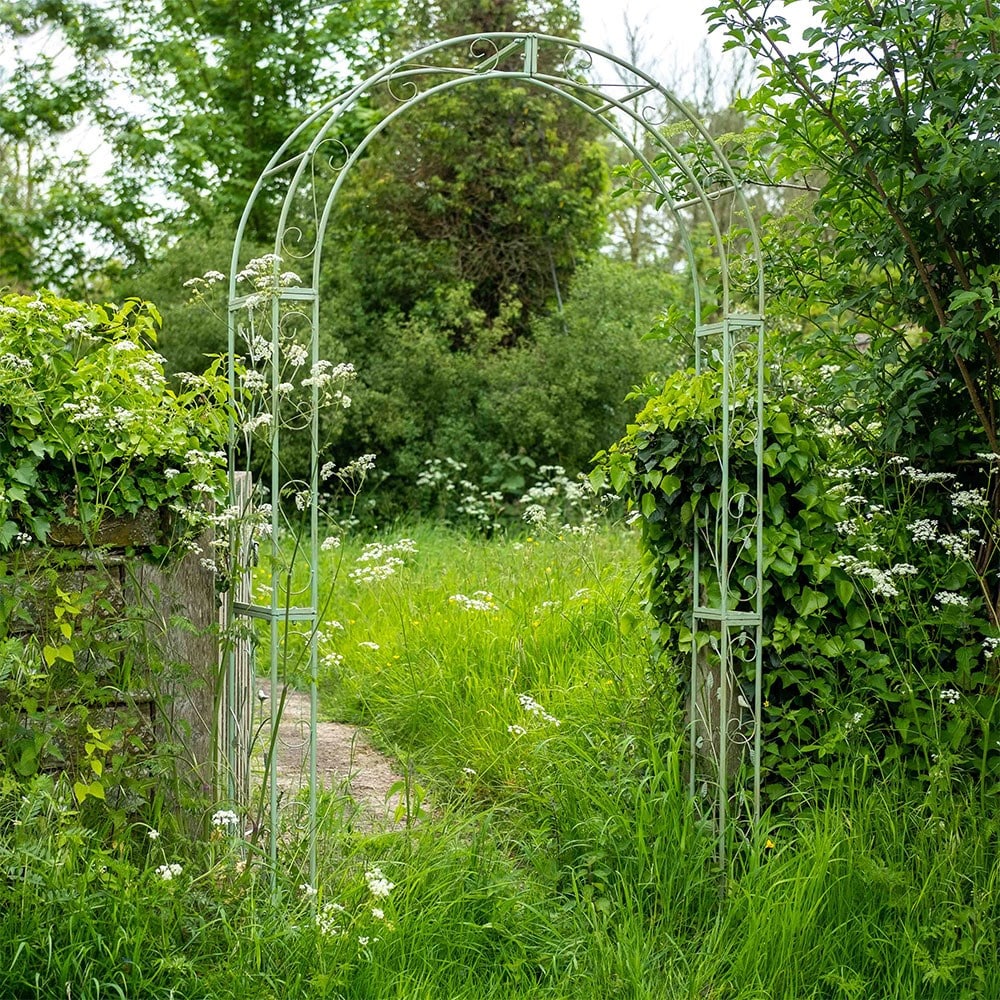 Woodland garden arch - green