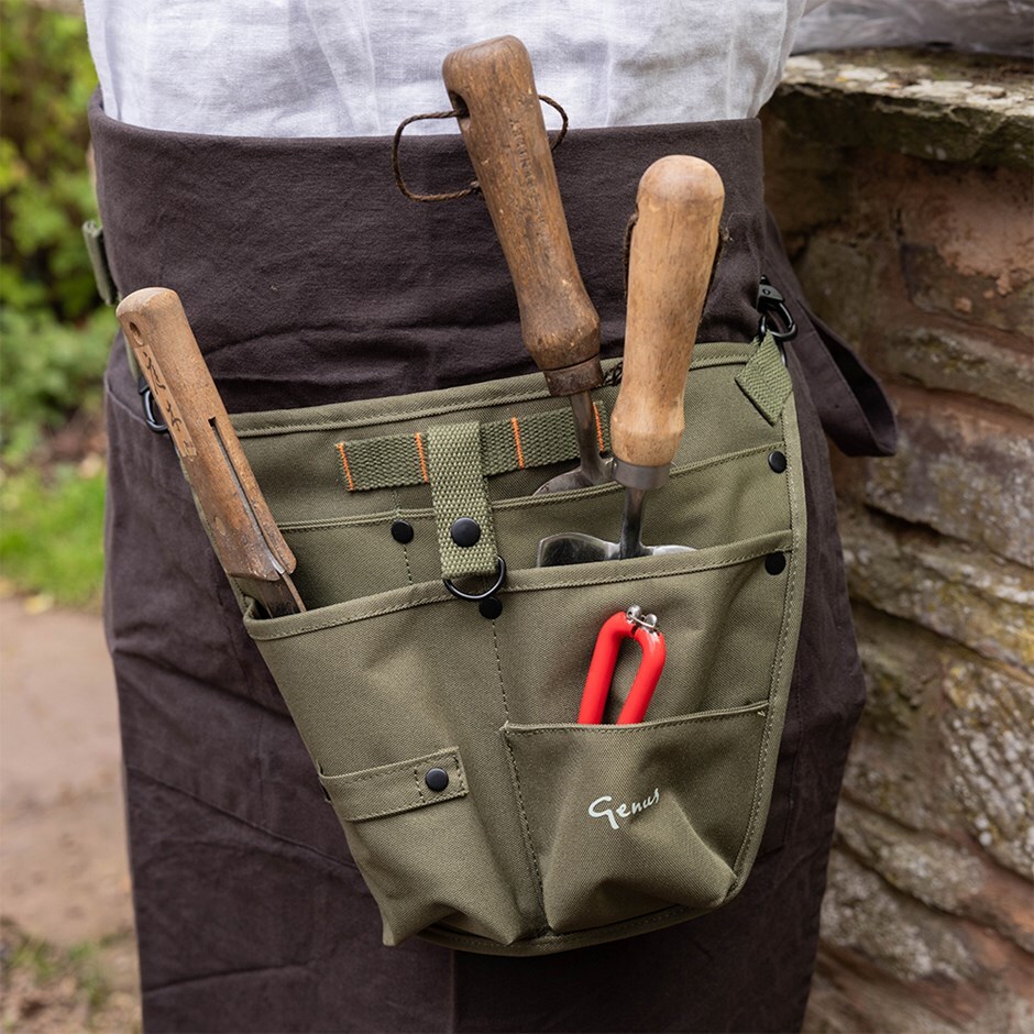 Genus gardening tool holster - olive green