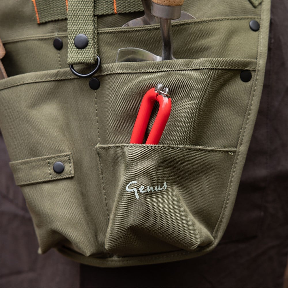 Genus gardening tool holster - olive green