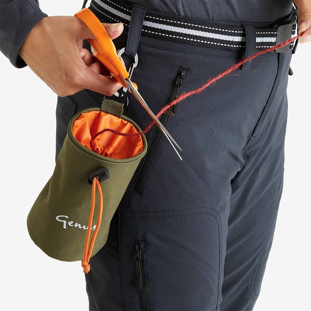 Genus twine pouch - olive green