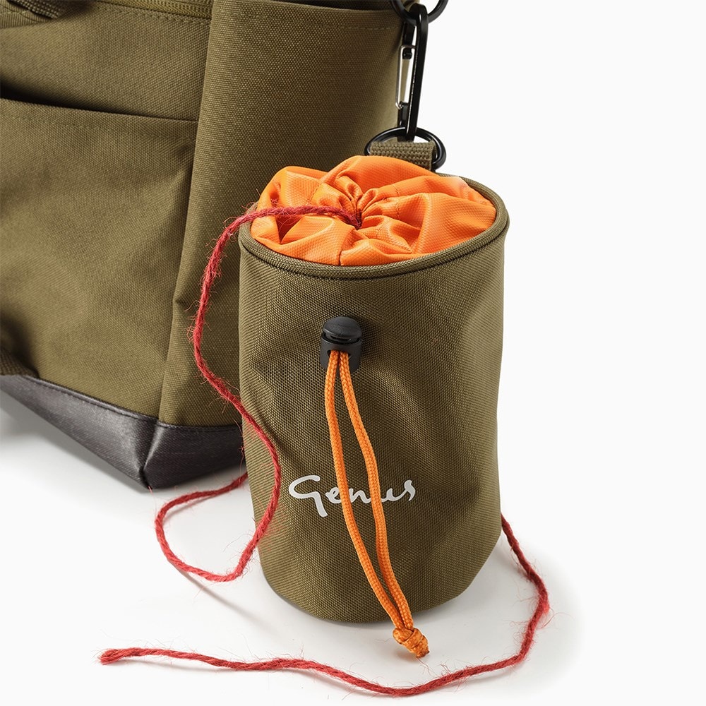 Genus twine pouch - olive green