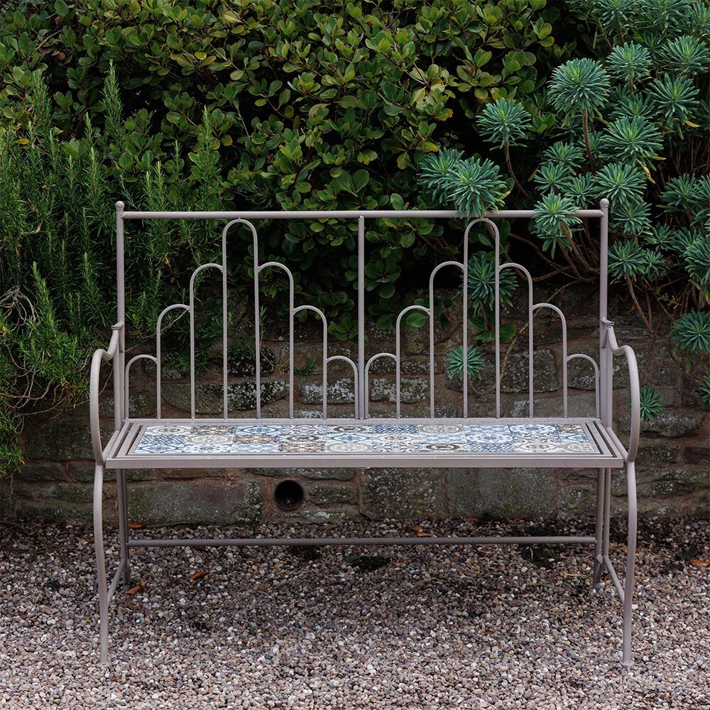 Mosaic tile bench
