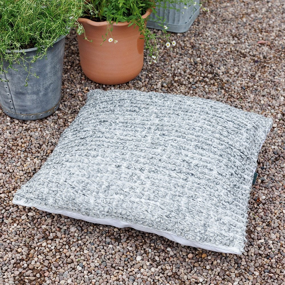 Grey floor cushion